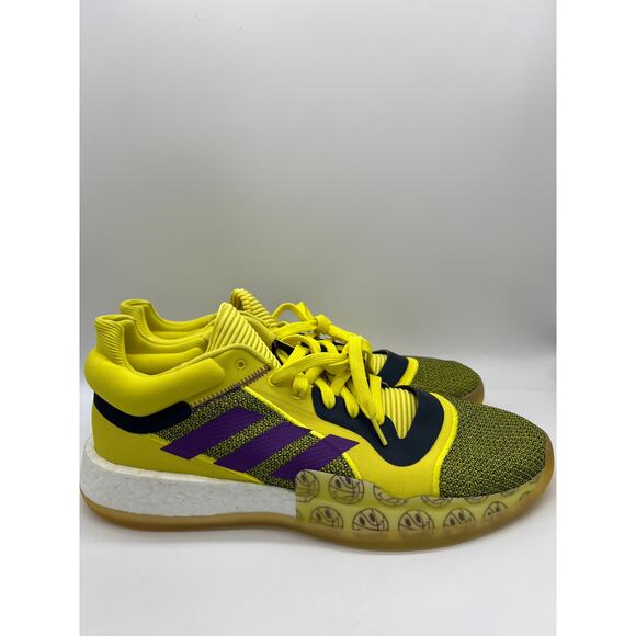 Adidas Marquee Boost Low Yellow/Purple Basketball Men's G27743 Size 15 - Picture 1 of 12